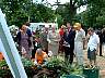 The Mayoress and party admiring our pond