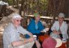 Ron enjoying refreshment in the camp
